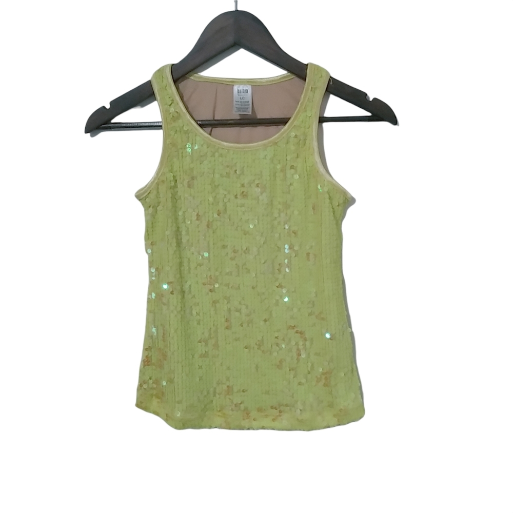 Balera Dance LC Girls Lemon Sequins Dance Top Kids